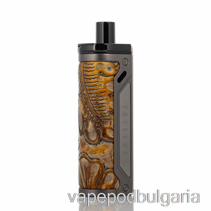 Vape 10000 Дръпки Lost Vape Thelema 80w Pod Mod Kit Gunmetal / Ukiran Leather